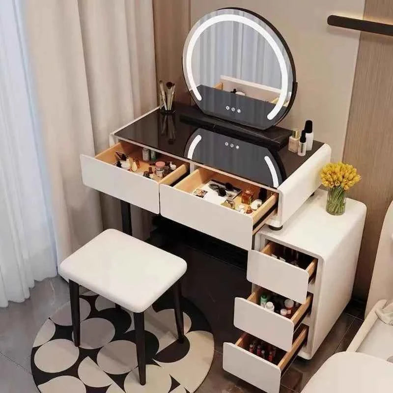 Drawer Vanity Table Accessories Drawer Storage Vanity Table Makeup Bedroom Coiffeuse Avec Miroir Et Tabouret Bedroom Furniture