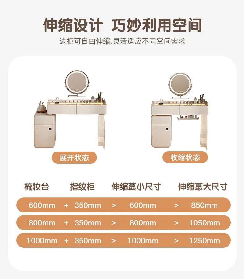 Makeup Dressing Vanity Table Accessories Storage Modern Vanity Table Bedroom Table De Maquillage Avec Miroir Bedroom Furniture