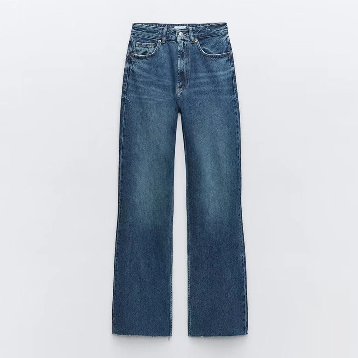 Women's High Waist Wide Leg Denim Pants