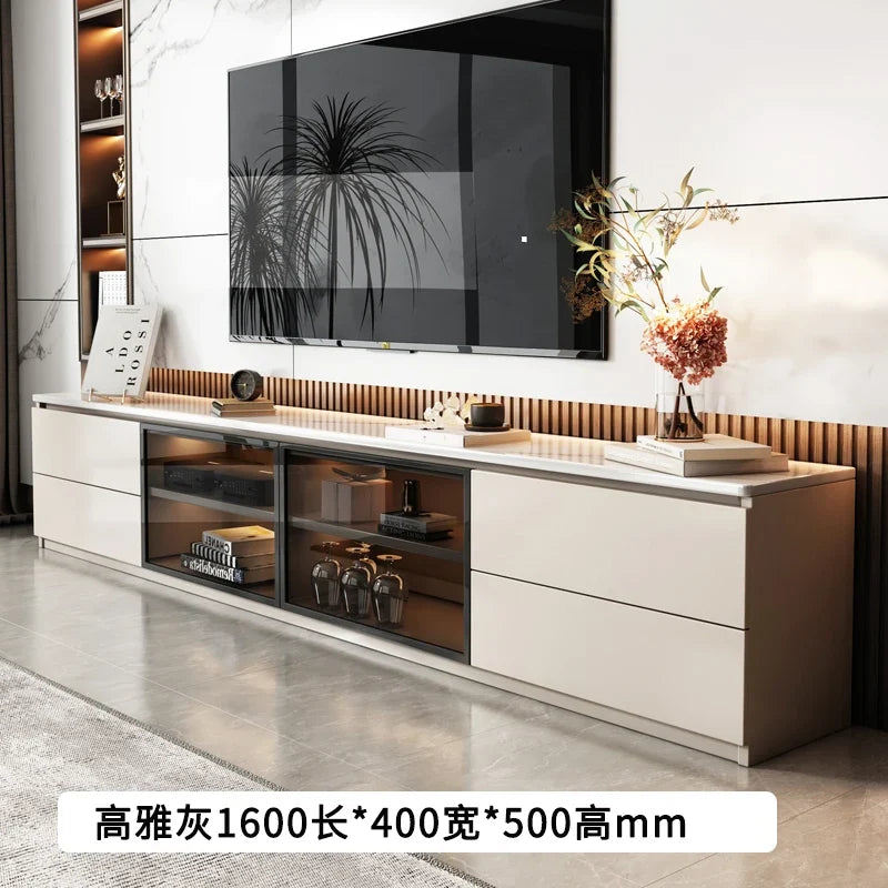 Living Room Cabinets Decoration Simple Display Cabinet Drawers Storage Vitrinas De Cristal Y Madera Para Salon Home Furniture