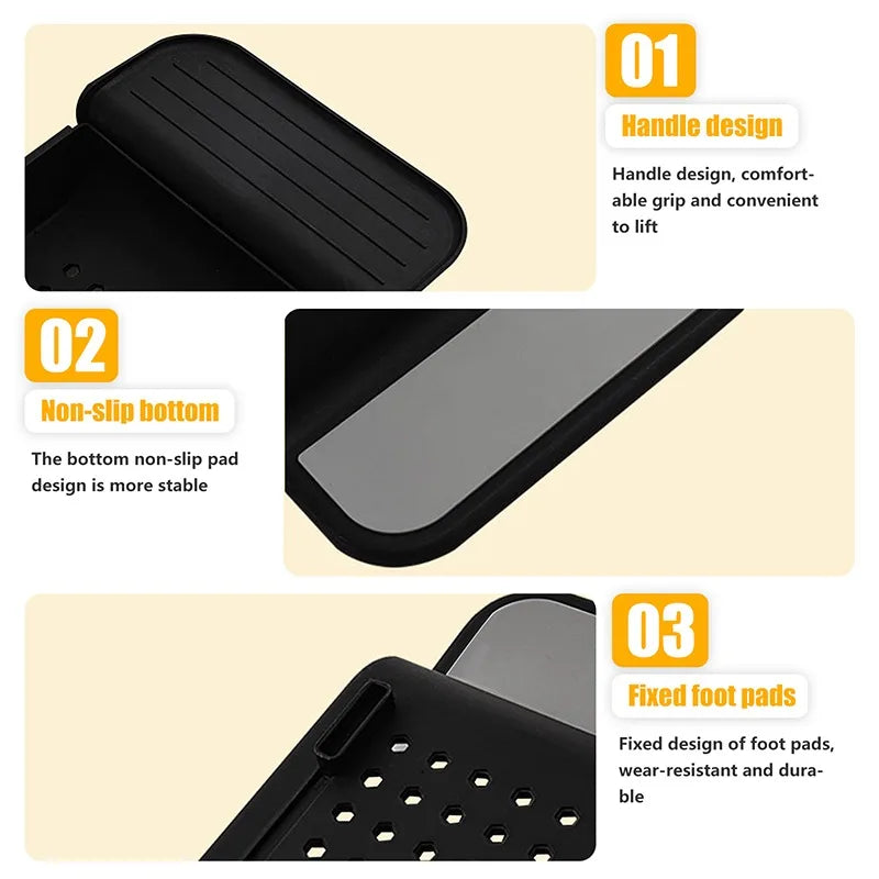 Multi-Function Bathtub Accessories: Retractable Bath Shelf, Tub Storage Rack, Towel Organizer for Bathroom