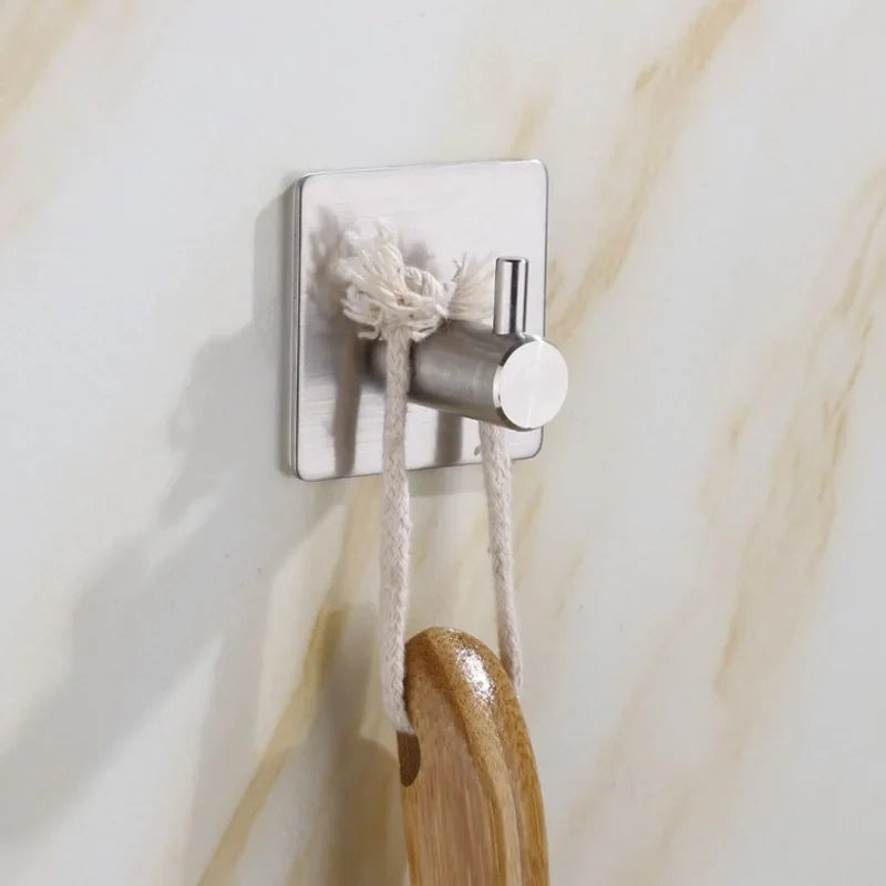 5-Piece Bathroom Hardware Set – Wall-Mounted Accessories Including Towel Bar, Hooks, and Toilet Paper Holder