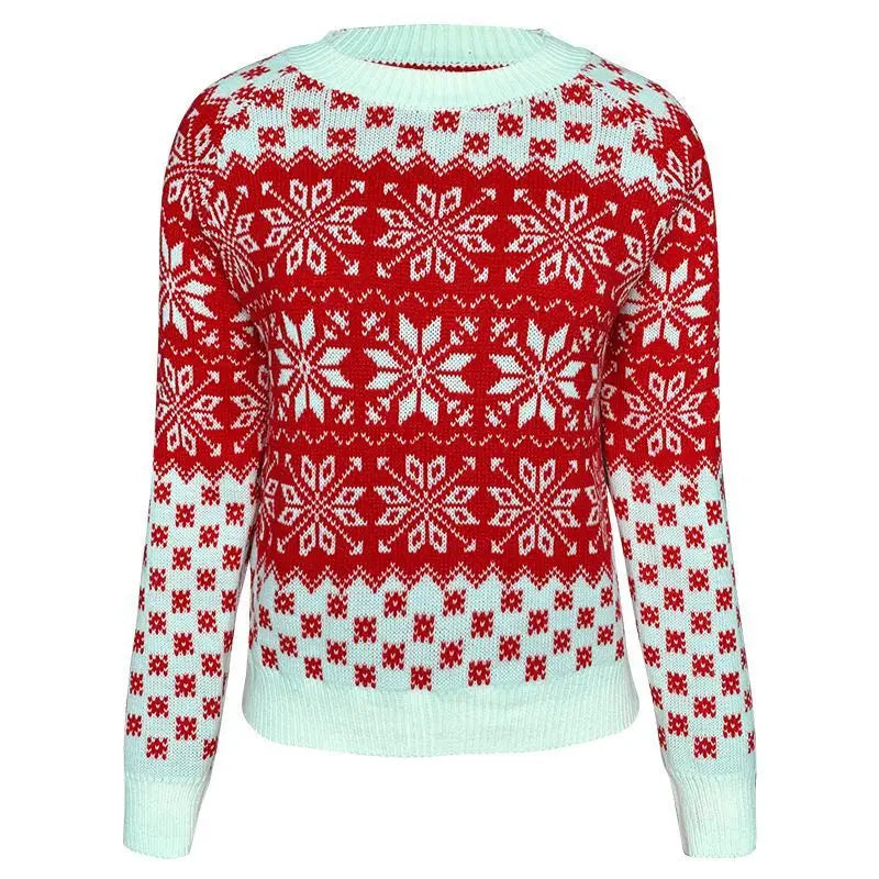 Women's Christmas Snowflake Knit Sweater