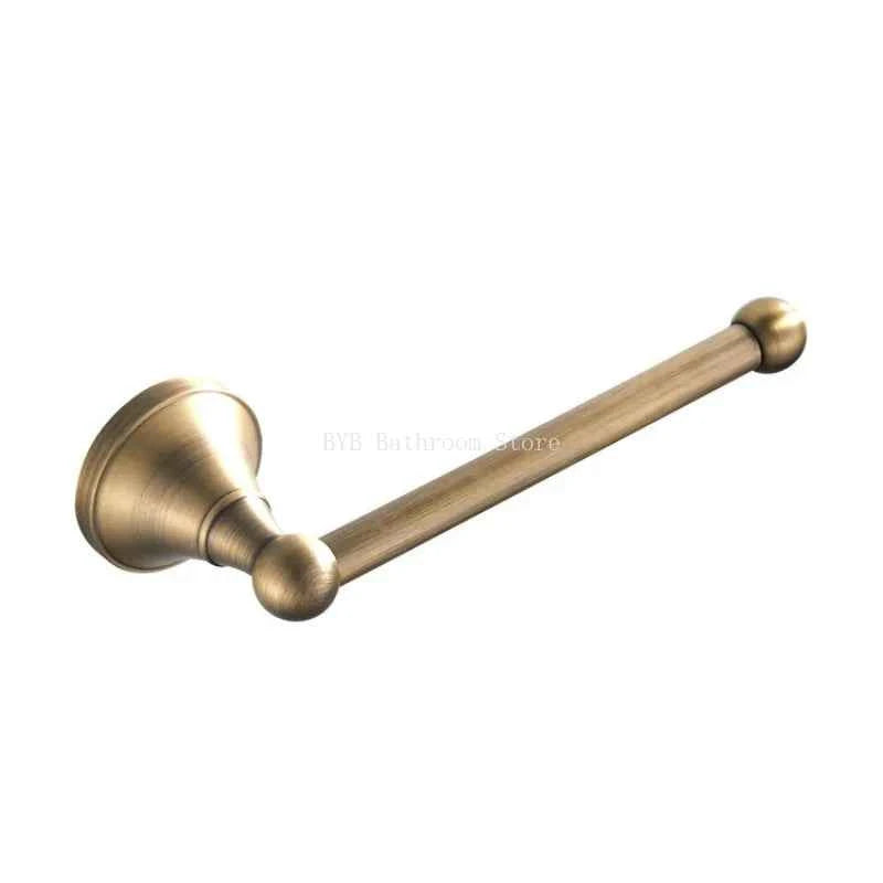 Bathroom Accessories Antique Brass Wall Mounted Toilet Paper Holder Towel Ring Robe Coat Hook Bathroom Hardware