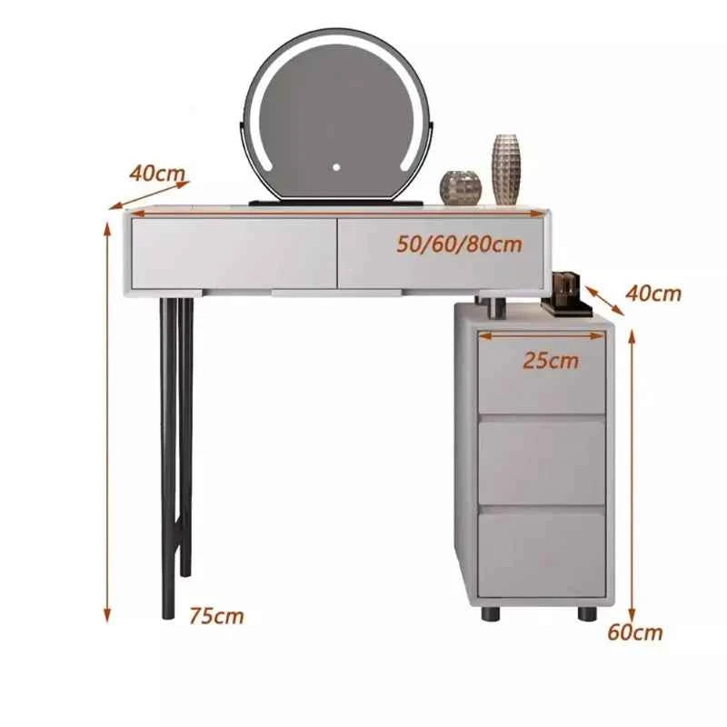 Drawer Vanity Table Accessories Drawer Storage Vanity Table Makeup Bedroom Coiffeuse Avec Miroir Et Tabouret Bedroom Furniture