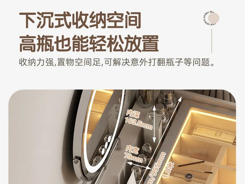Makeup Dressing Vanity Table Accessories Storage Modern Vanity Table Bedroom Table De Maquillage Avec Miroir Bedroom Furniture
