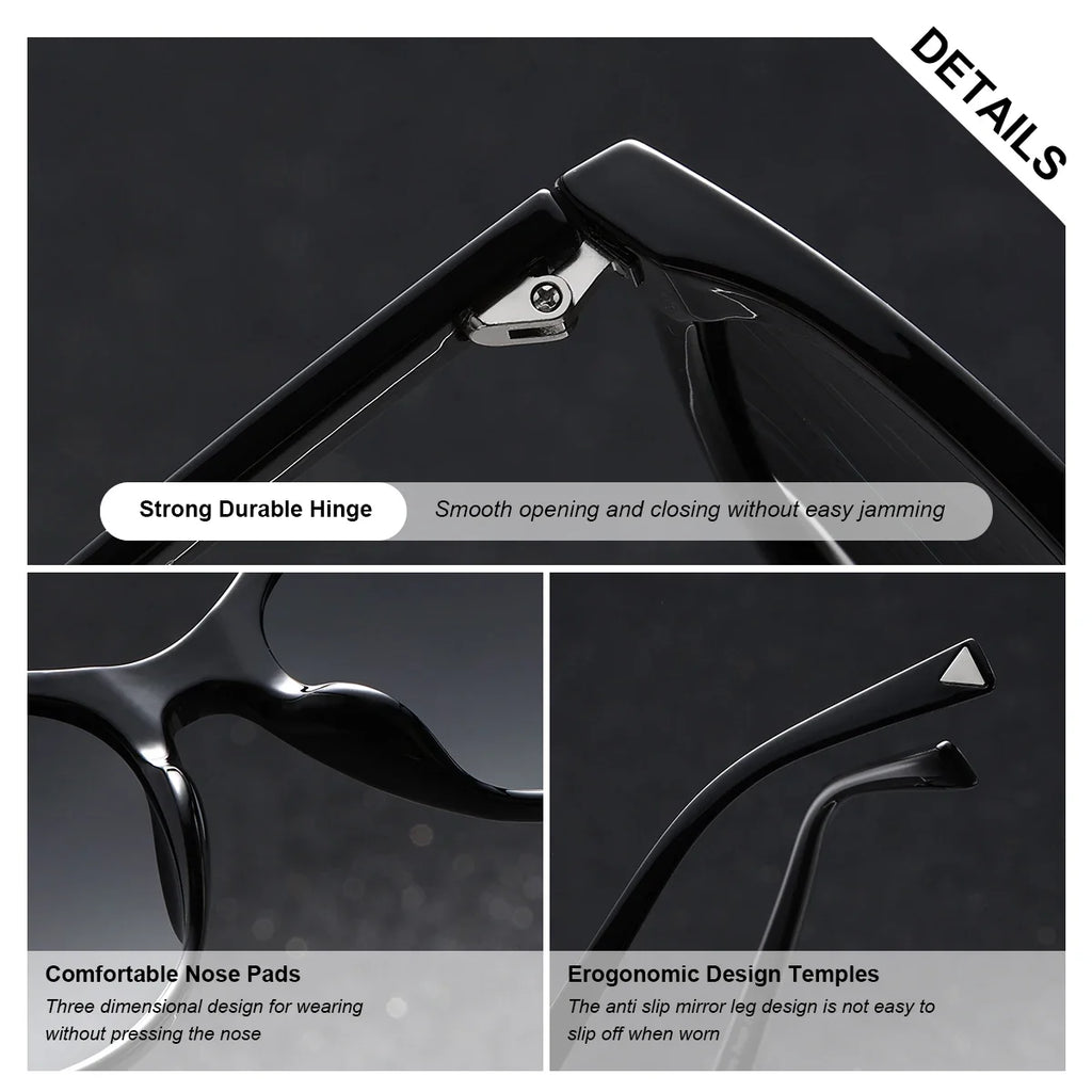 BARCUR Women’s Transparent Fashionable Cat Eye Sunglasses – Polarized UV400 Gradient Lenses for Summer Travel Party & Vacation – Comfortable Durable Best Gift Idea