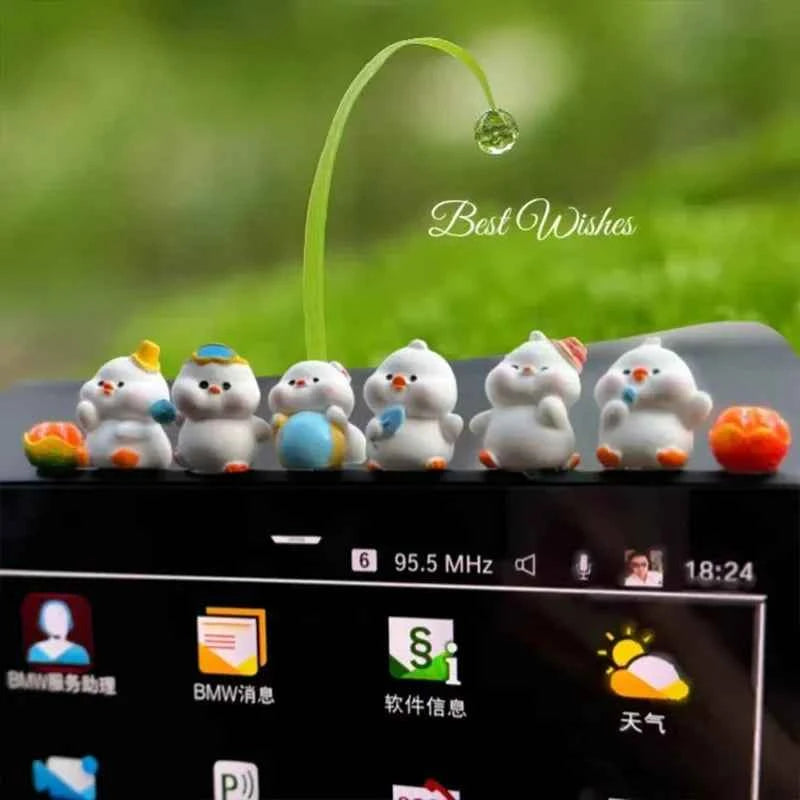 Car interior accessories, car center console decorations, cute bunny car accessories, electric vehicle accessories