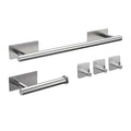 5-Piece Bathroom Hardware Set – Wall-Mounted Accessories Including Towel Bar, Hooks, and Toilet Paper Holder