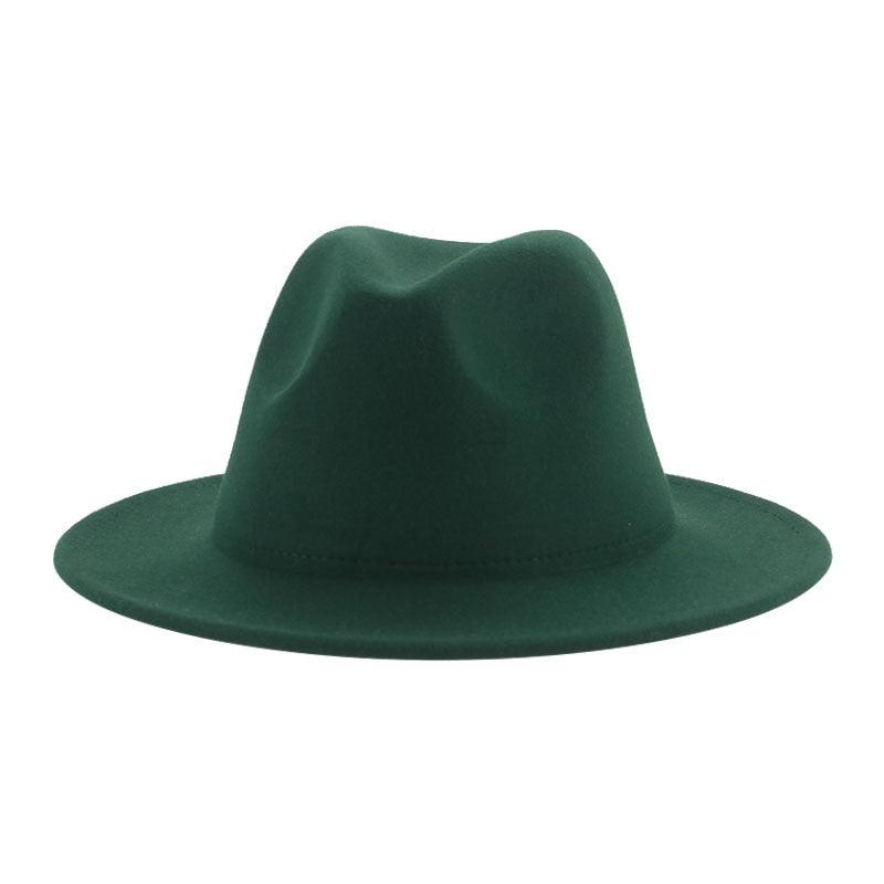 Women Luxury Fedora Hat Women Fedora Hat Women Solid Wide Brim Winter Men Hat Retro Wide Autumn Unique Style Men Hat Vintage Brown Formal Wedding Fedora Hats