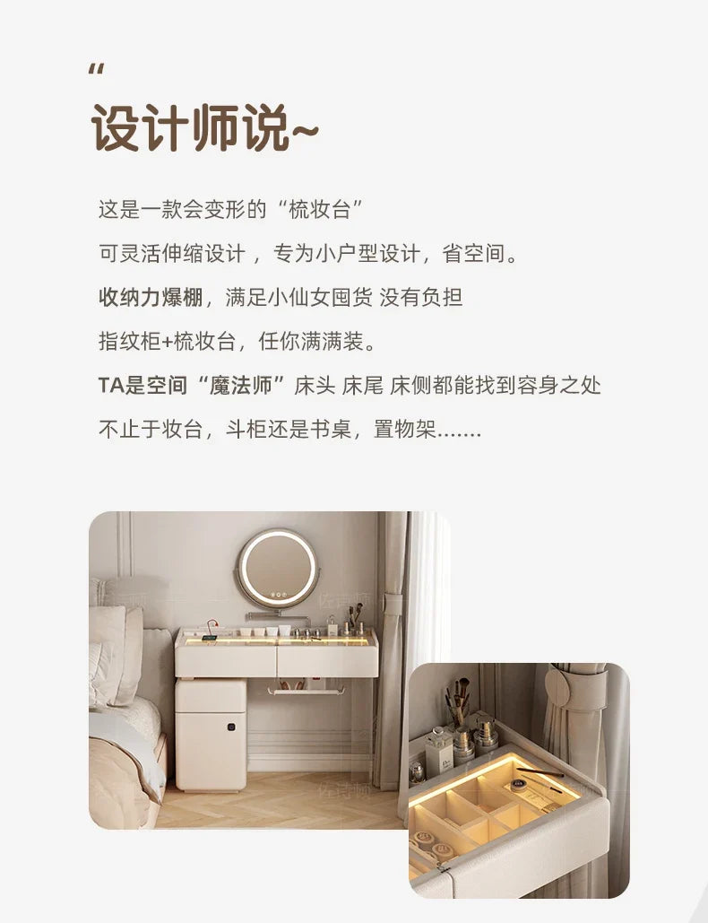 Makeup Dressing Vanity Table Accessories Storage Modern Vanity Table Bedroom Table De Maquillage Avec Miroir Bedroom Furniture