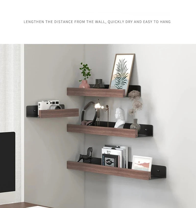 Kitchen Novel Kitchen Accessories Spice Rack Kitchen Organizer Shelves Bathroom Shampoo Holder Storage Shelf Metal Wall Panels