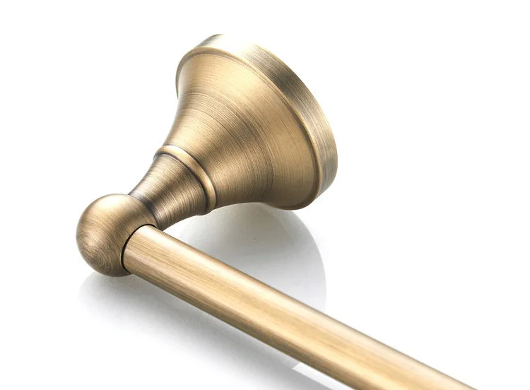 Bathroom Accessories Antique Brass Wall Mounted Toilet Paper Holder Towel Ring Robe Coat Hook Bathroom Hardware