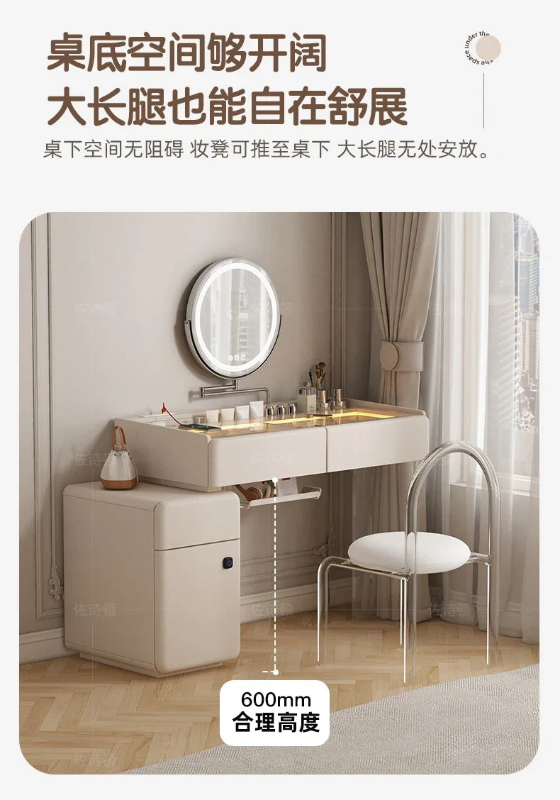 Makeup Dressing Vanity Table Accessories Storage Modern Vanity Table Bedroom Table De Maquillage Avec Miroir Bedroom Furniture