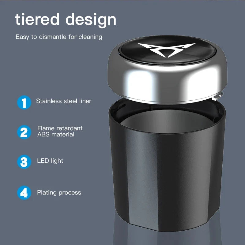 car ashtray accessories vehicles Car accessories novelty for Seat Ibiza 6l 6J Leon Sport Mk3 mk2 5F 2 Cupra Alhambra