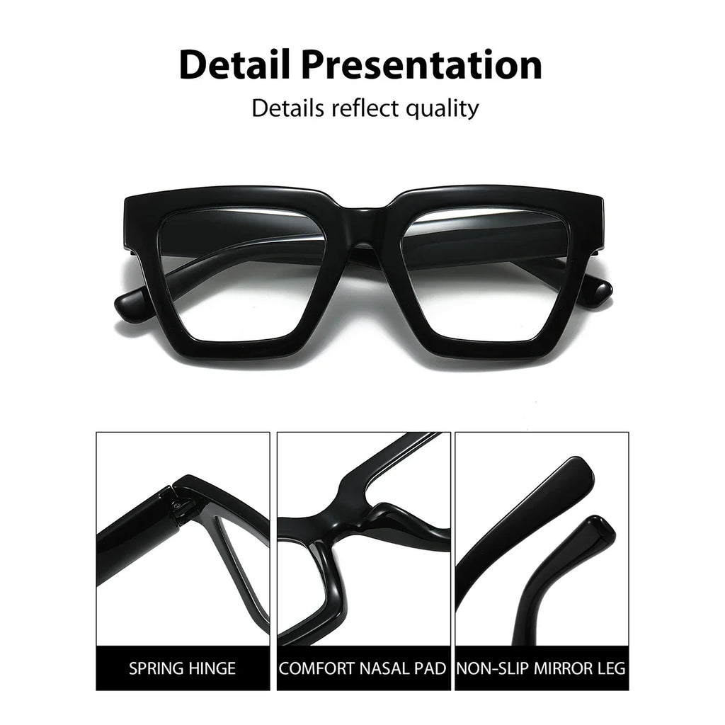 BARCUR Retro Fashionable Unique Leopard Pattern Reading Glasses for Women and Men – Stylish Clear Prescription Eyewear with Fashion Color Options – Trendy Rectangular Presbyopia Glasses with Personalized Gift Box for Daily Use