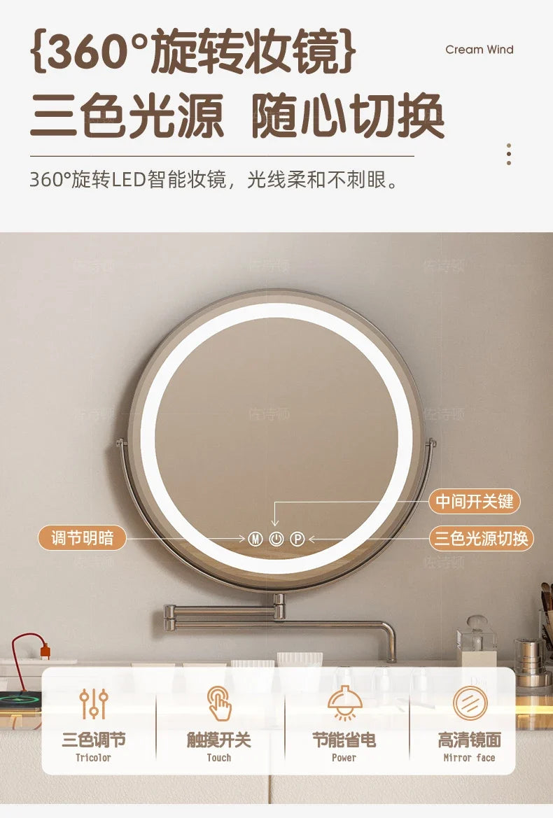 Makeup Dressing Vanity Table Accessories Storage Modern Vanity Table Bedroom Table De Maquillage Avec Miroir Bedroom Furniture