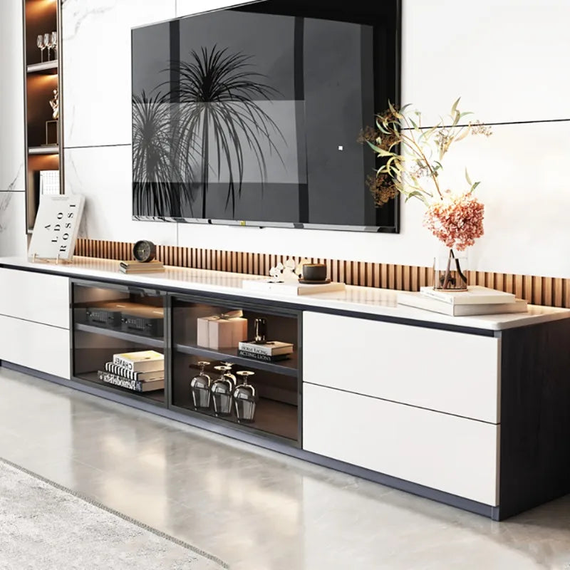 Living Room Cabinets Decoration Simple Display Cabinet Drawers Storage Vitrinas De Cristal Y Madera Para Salon Home Furniture