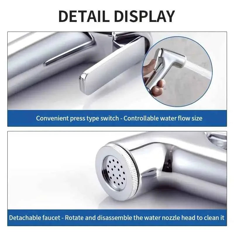Bathroom Accessories 1 piece set Household Handheld Shower Set Toilet Spray Gun Toilet Booster Flusher Nozzle Handheld Spray Gun