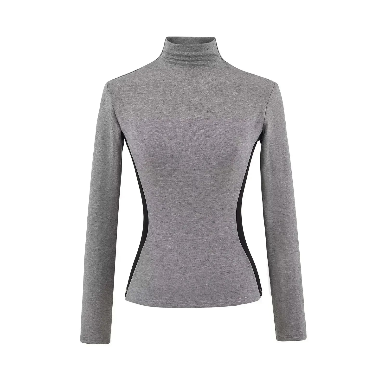Women High Neck Slim Fit Fleece Base Layer Top
