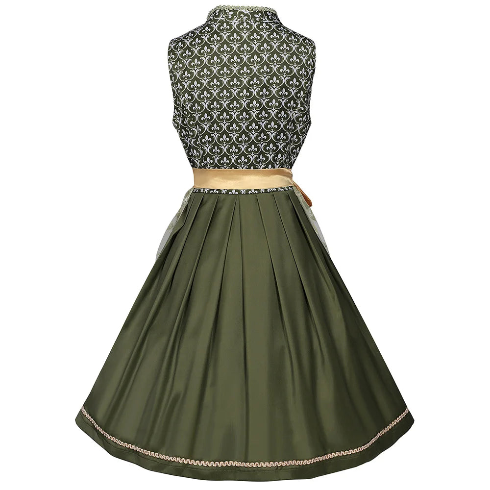 Dress Woman Traditional Dress Women Dirndl Dress With Dirndl Apron For Oktoberfest Vestidos Woman Clothes