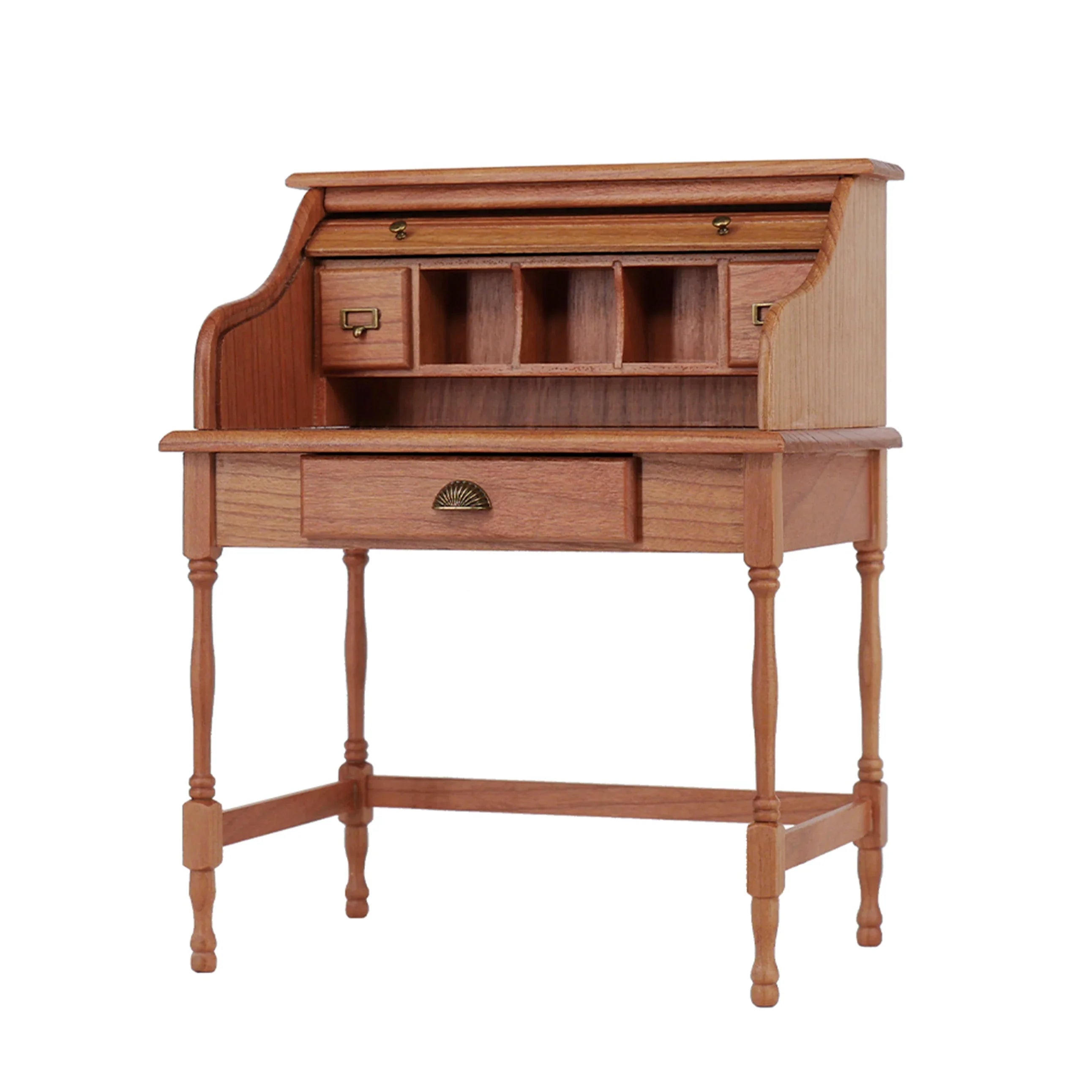 1/6  Dollhouse study Room Accessories  Mini Furniture Retro shutter desk