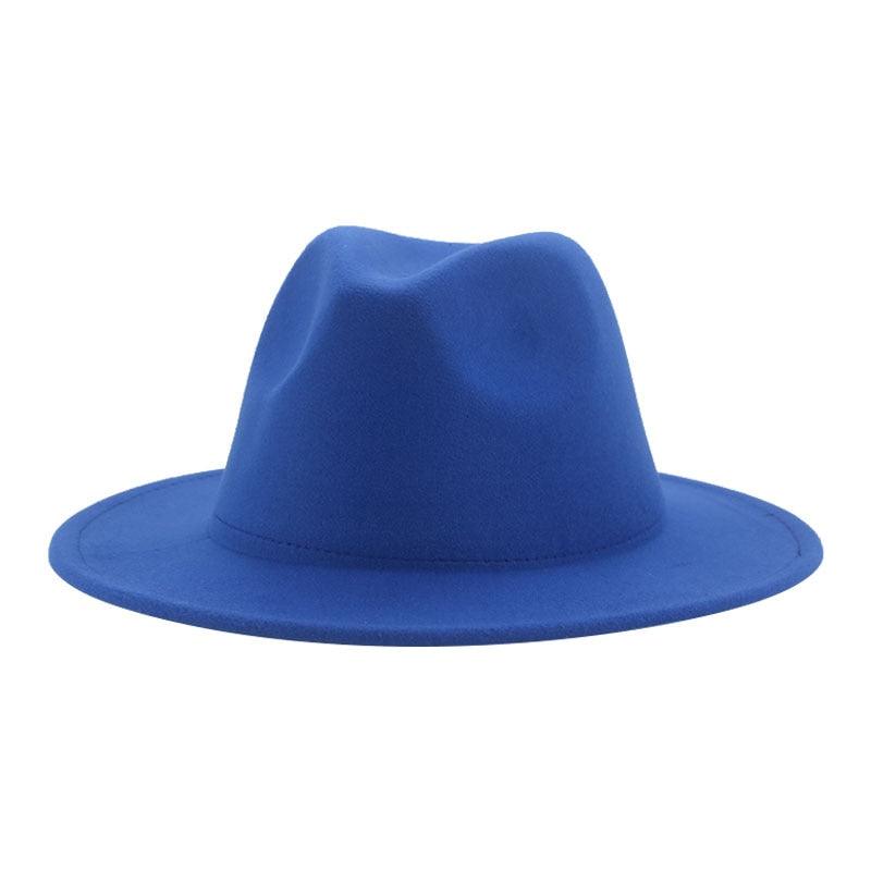 Women Luxury Fedora Hat Women Fedora Hat Women Solid Wide Brim Winter Men Hat Retro Wide Autumn Unique Style Men Hat Vintage Brown Formal Wedding Fedora Hats