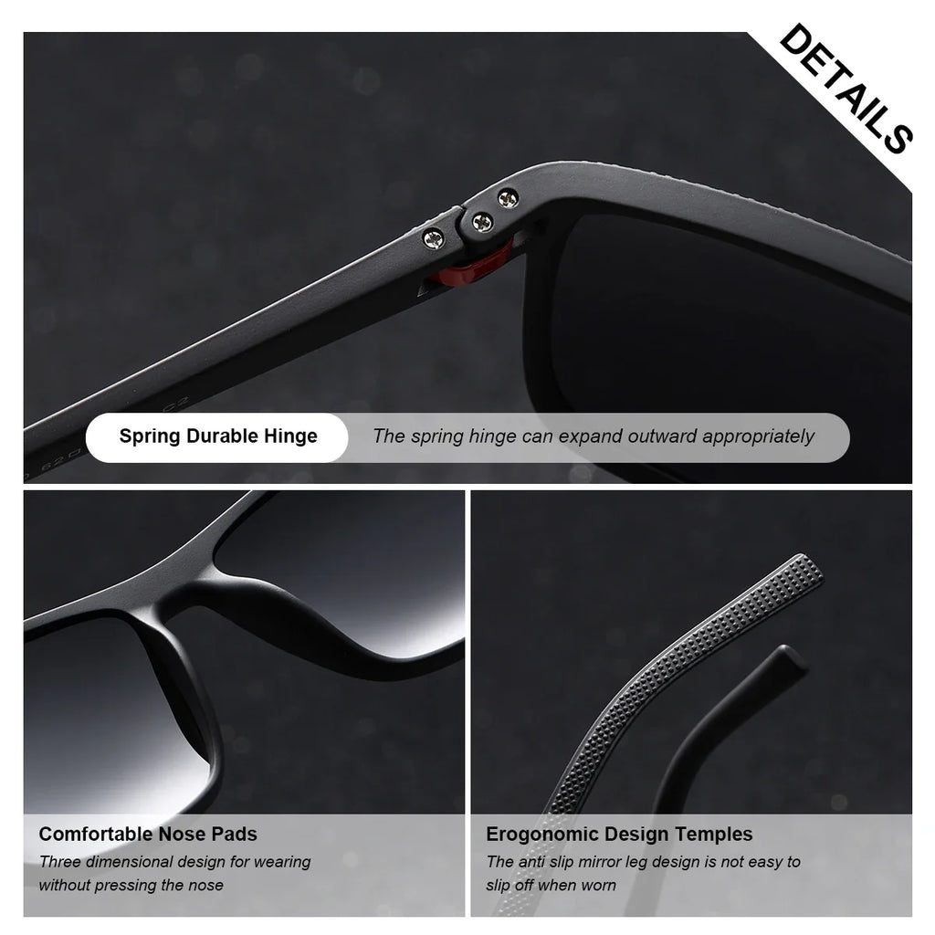 BARCUR Original Trendy White Pink Polarized Sunglasses Lightweight Comfort Square PC Eyewear for Women Sports UVA & UVB Protection Trendy Sun Glasses for Summer