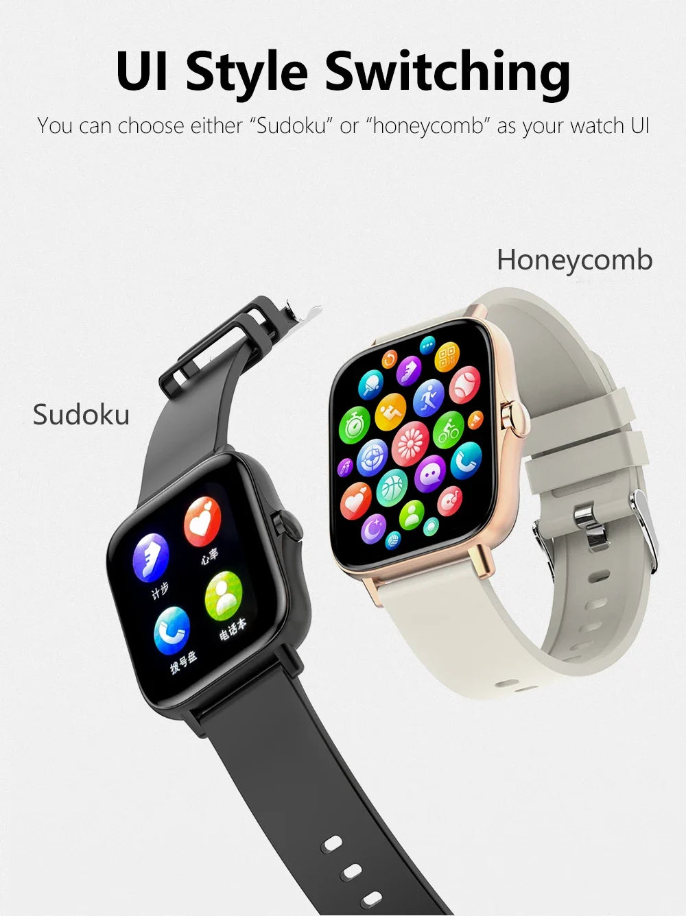Multifunction Smart Watch For Men Women Kids Message Remind Music Control Sport Step Calories D13 Smartwatch Alarm Clock 116Plus