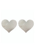 Silver Illusion Heart Pasties