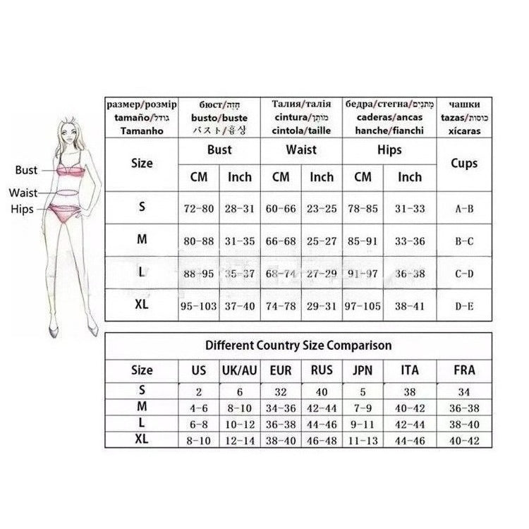 Swimwear with chest pad women's split swimsuit chain high waist sexy bikini split high waist slimming