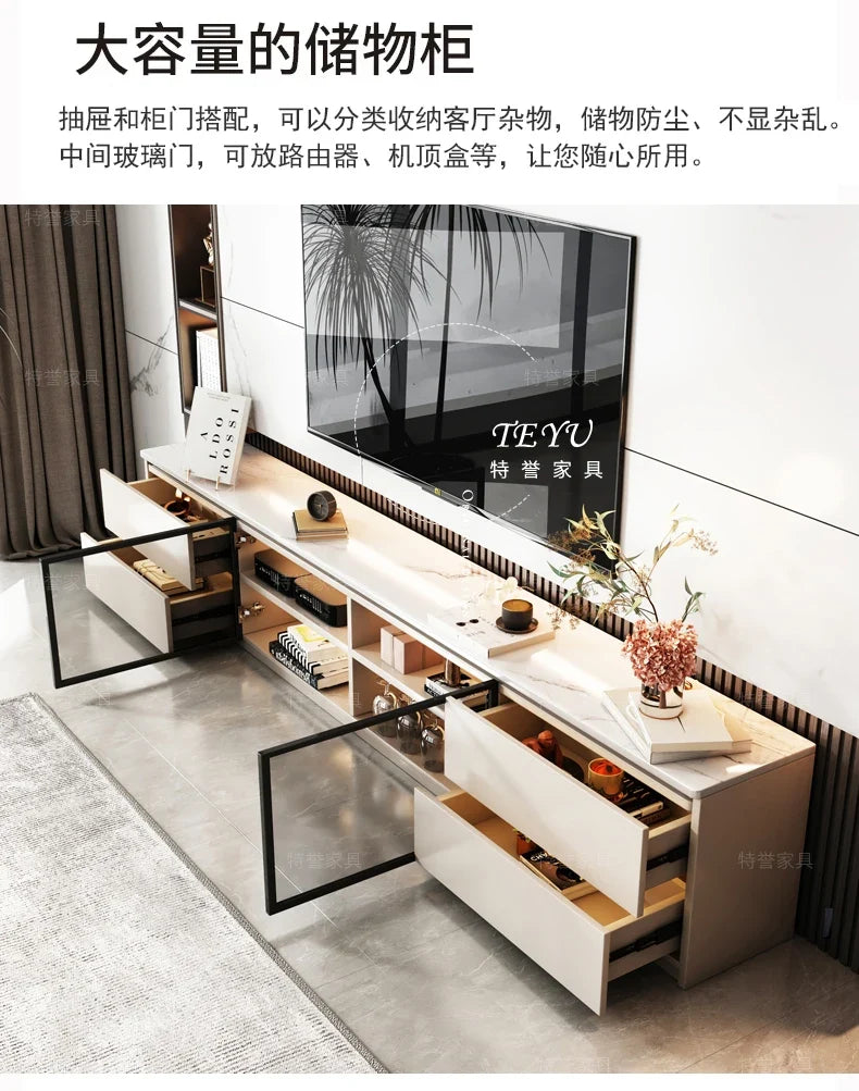 Living Room Cabinets Decoration Simple Display Cabinet Drawers Storage Vitrinas De Cristal Y Madera Para Salon Home Furniture