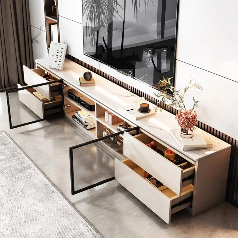 Living Room Cabinets Decoration Simple Display Cabinet Drawers Storage Vitrinas De Cristal Y Madera Para Salon Home Furniture