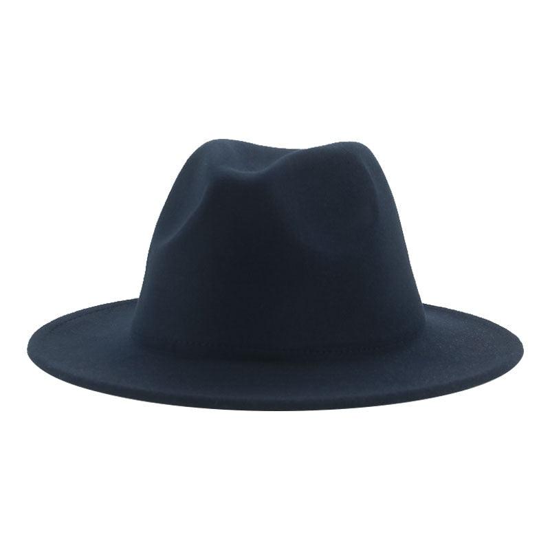 Women Luxury Fedora Hat Women Fedora Hat Women Solid Wide Brim Winter Men Hat Retro Wide Autumn Unique Style Men Hat Vintage Brown Formal Wedding Fedora Hats