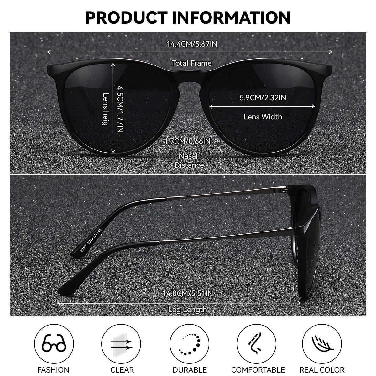 BARCUR Sunglasses Women’s Leopard Print Two-Tone Cat Eye Fashion Glasses – Trendy Polarized UV400 Gradient TAC Lenses for Summer Travel & Outdoor Activities