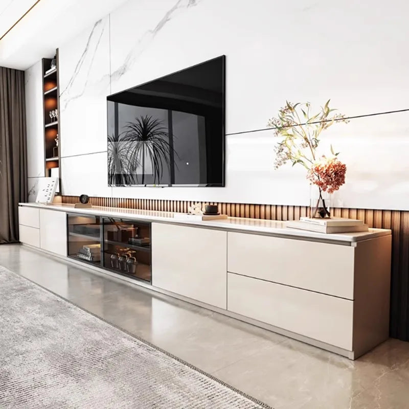 Living Room Cabinets Decoration Simple Display Cabinet Drawers Storage Vitrinas De Cristal Y Madera Para Salon Home Furniture