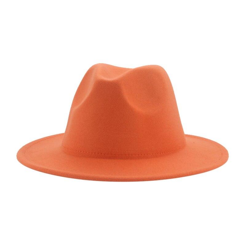 Women Luxury Fedora Hat Women Fedora Hat Women Solid Wide Brim Winter Men Hat Retro Wide Autumn Unique Style Men Hat Vintage Brown Formal Wedding Fedora Hats