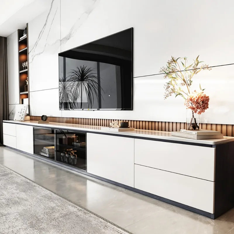 Living Room Cabinets Decoration Simple Display Cabinet Drawers Storage Vitrinas De Cristal Y Madera Para Salon Home Furniture