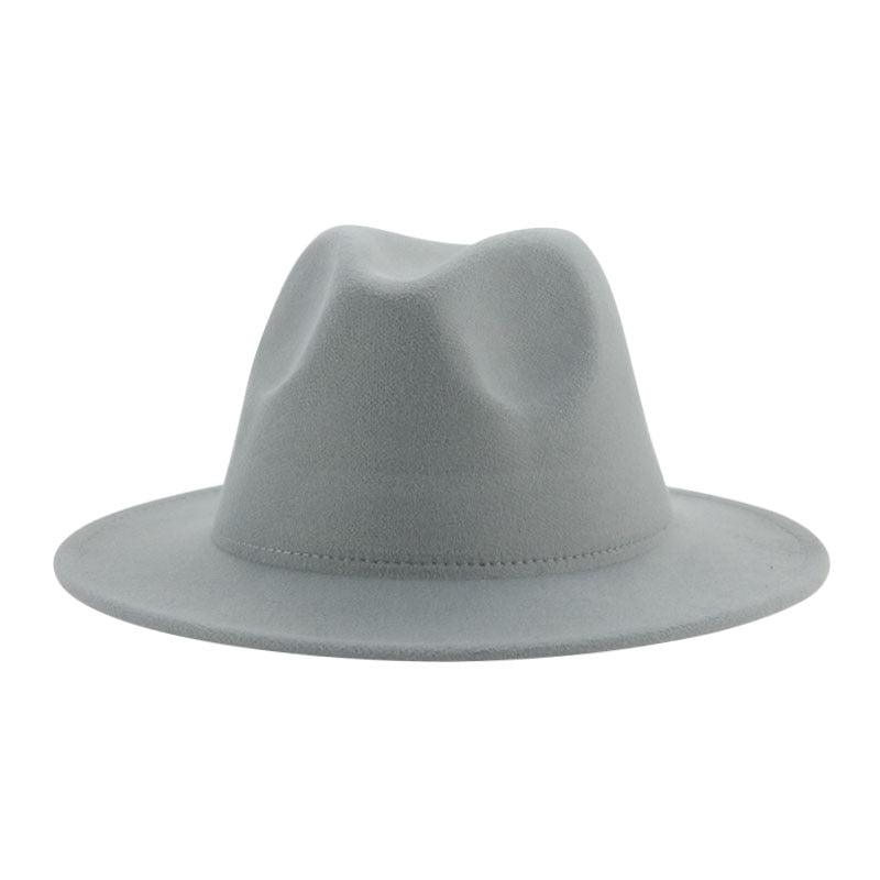 Women Luxury Fedora Hat Women Fedora Hat Women Solid Wide Brim Winter Men Hat Retro Wide Autumn Unique Style Men Hat Vintage Brown Formal Wedding Fedora Hats