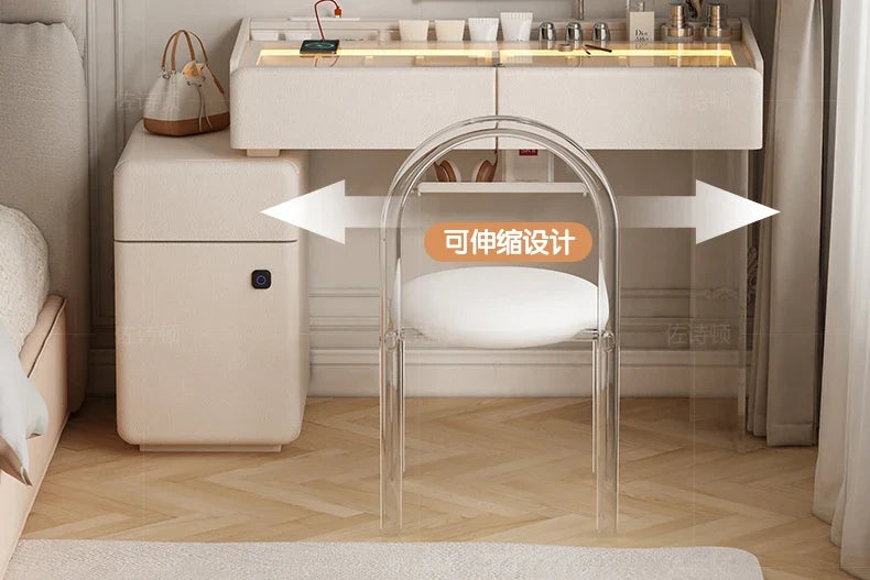 Makeup Dressing Vanity Table Accessories Storage Modern Vanity Table Bedroom Table De Maquillage Avec Miroir Bedroom Furniture