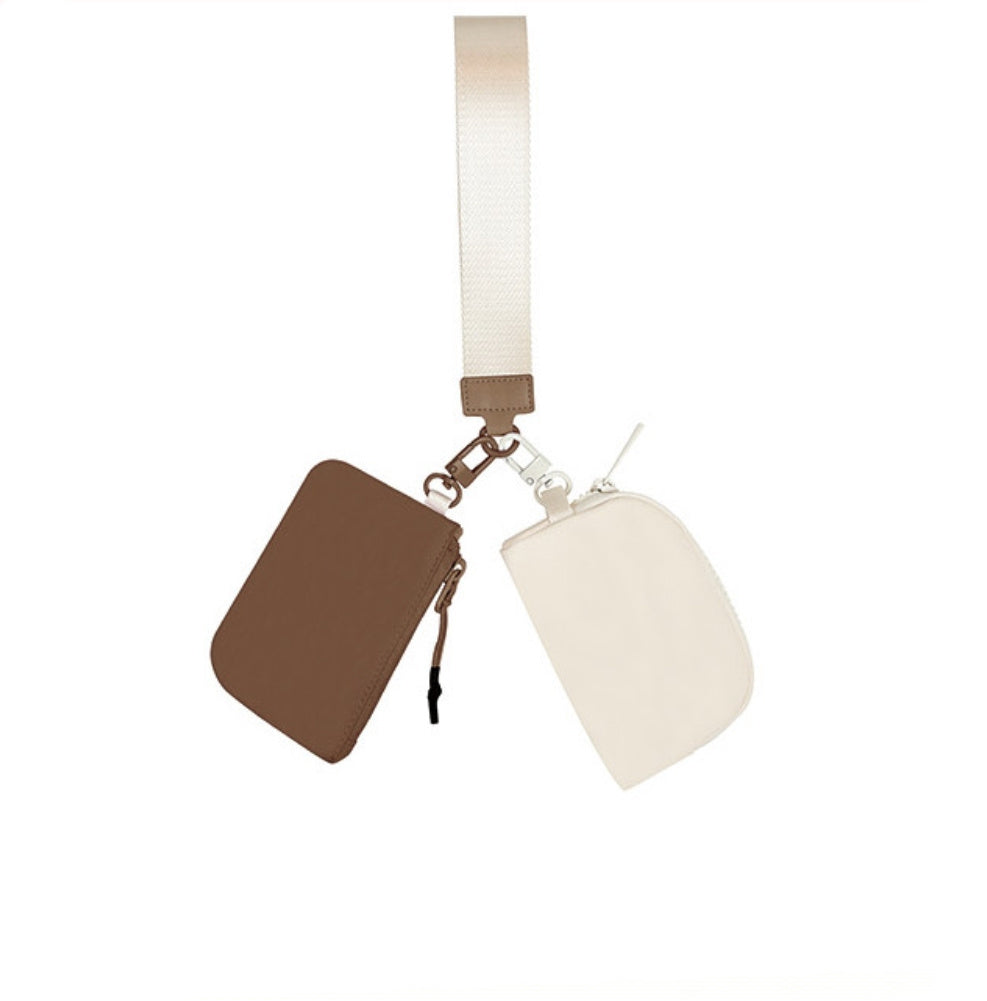 Clippable Dual Pouch Wristlet Wallet - EveryNest