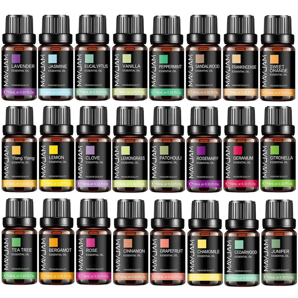 MAYJAM 10ML Essential Oil Lavender Jasmine Eucalyptus Vanilla Sandalwood Bergamot Rosemary Citronella Cinnamon Fragrance Oil
