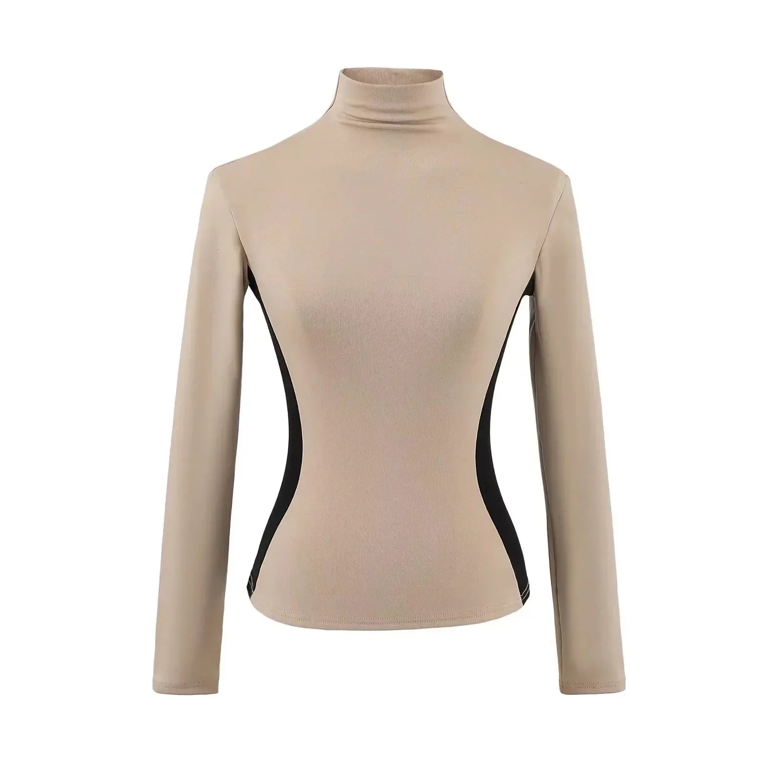 Women High Neck Slim Fit Fleece Base Layer Top