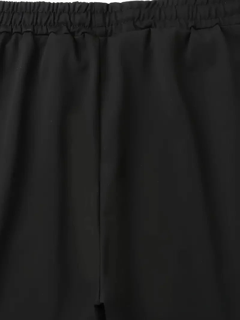 Men Sweatshirts Jogging Pants Men Casual Pants Men Stylish Color Block Zip Pockets Drawstring Sports Skinny Pants Trousers Pants