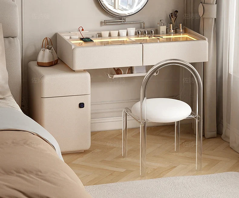 Makeup Dressing Vanity Table Accessories Storage Modern Vanity Table Bedroom Table De Maquillage Avec Miroir Bedroom Furniture
