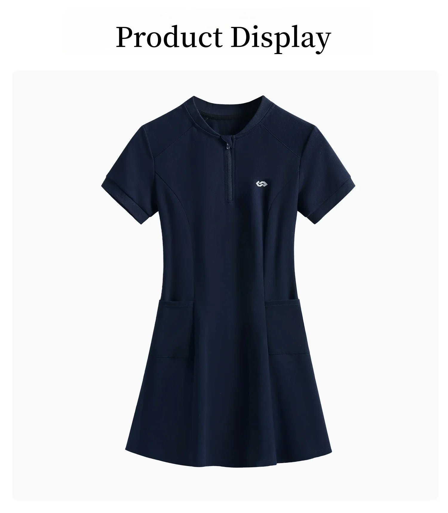DRUR Elegant Tennis Dress Women Summer Lightweight Quick Dry Sports Dress Back Hollow Out Golf Wear Yoga Clothing Sportswear New