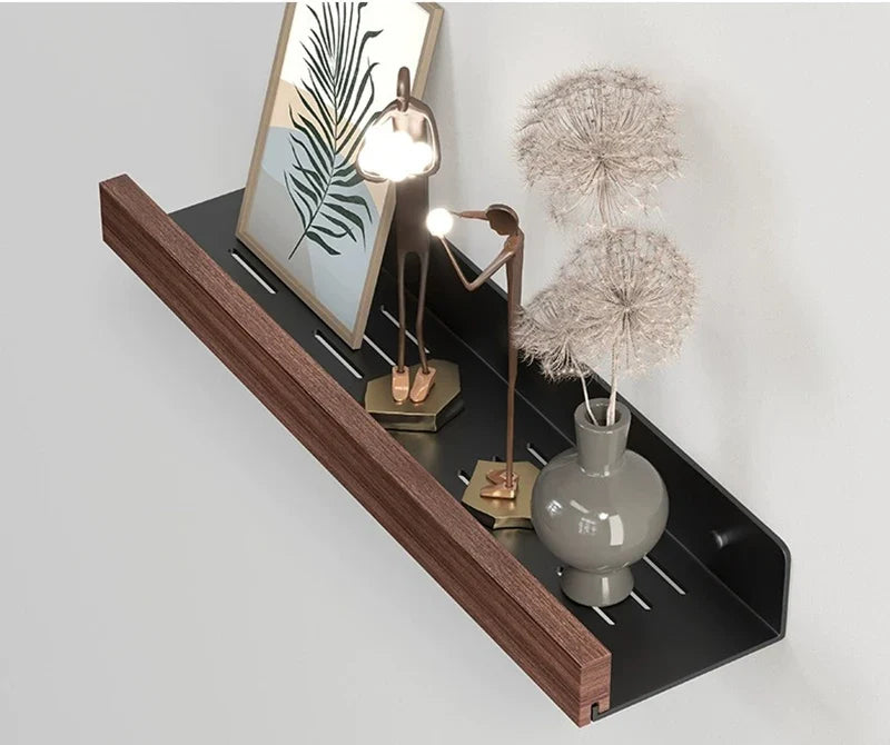 Kitchen Novel Kitchen Accessories Spice Rack Kitchen Organizer Shelves Bathroom Shampoo Holder Storage Shelf Metal Wall Panels