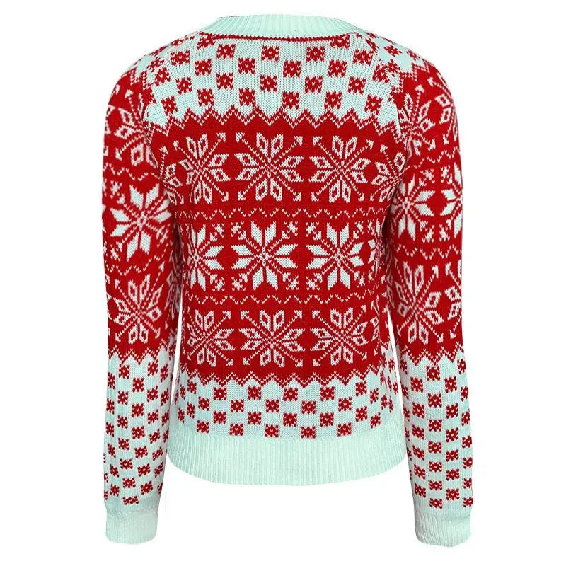 Women's Christmas Snowflake Knit Sweater
