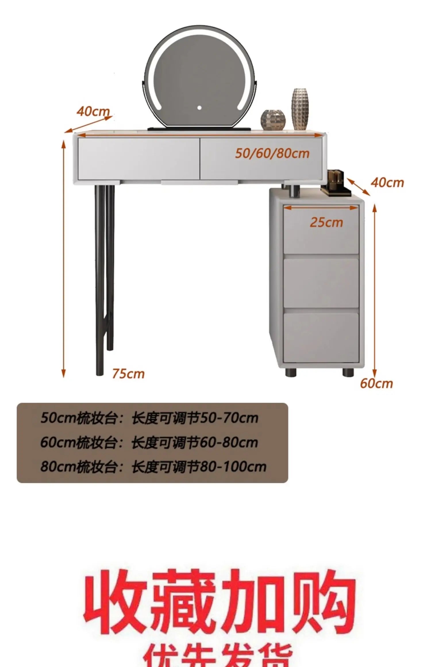 Drawer Vanity Table Accessories Drawer Storage Vanity Table Makeup Bedroom Coiffeuse Avec Miroir Et Tabouret Bedroom Furniture