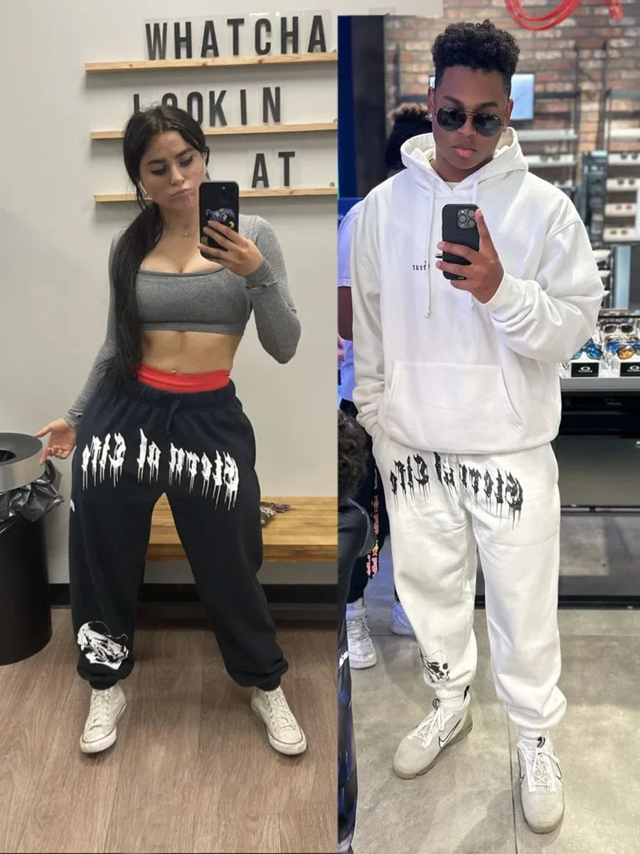 2024 European and American Men's New Year Wear Sports Pants Casual Sports Training Pants Men's Gym Pants
